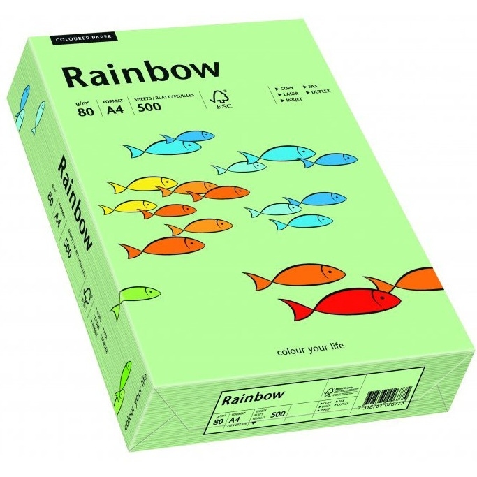 Papier xero kolorowy RAINBOW przygaszona zieleń R75 88042629