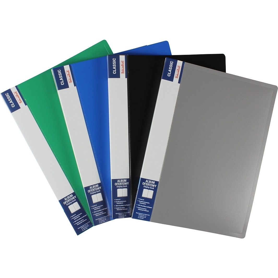 Album ofertowy CLASSIC 60kieszeni szary BIURFOL AOF-06-07