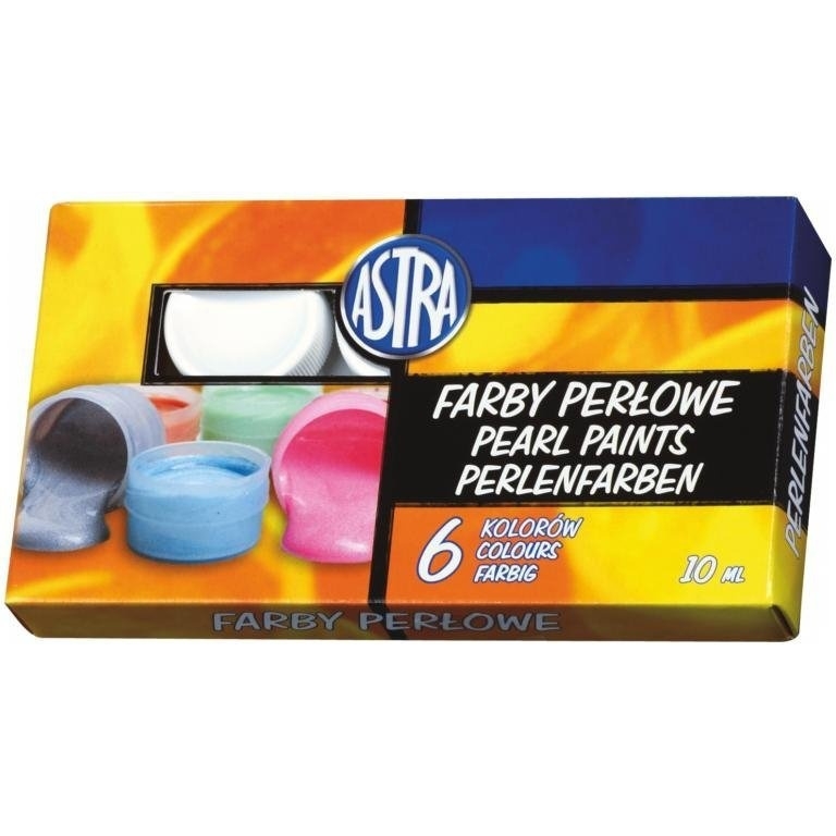 Farby PERŁOWE 6 kolorów 10ml. 83411902 ASTRA