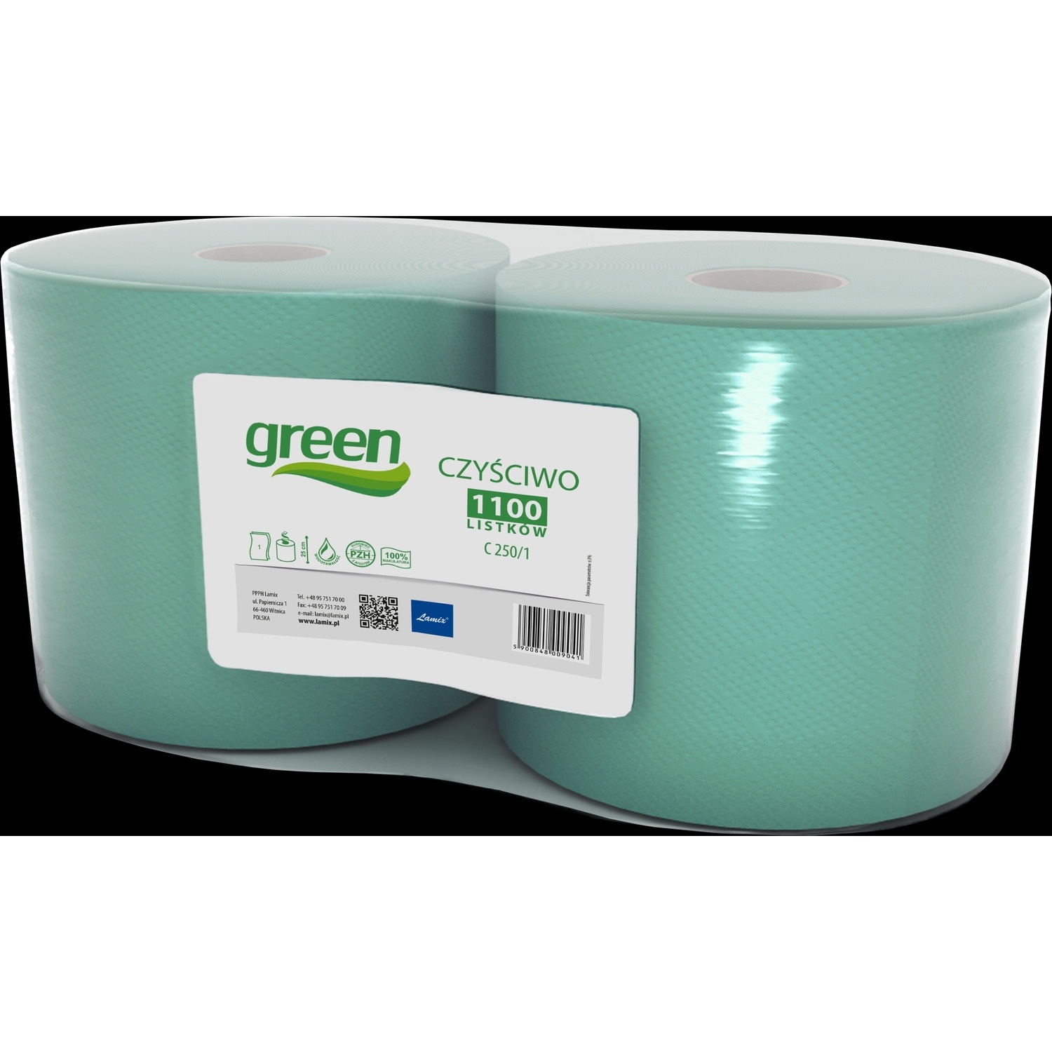 Czyściwo Green 250/1 zielona makulatura (op 2szt) ELLIS 9041