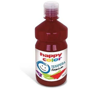 Farba TEMPERA Premium 500ml ciemnobrązowa HAPPY COLOR HA 3310 500-75