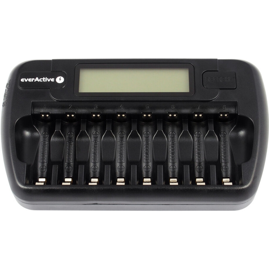 Ładowarka do akumulatorków Ni-MH EVERACTIVE AA/AAA NC-800, 8 kanałów