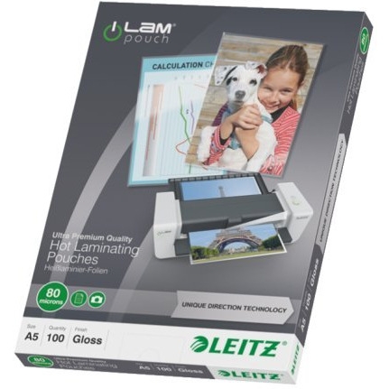 Folia do laminacji LEITZ iLAM UDT A5 80 mic. 74920000