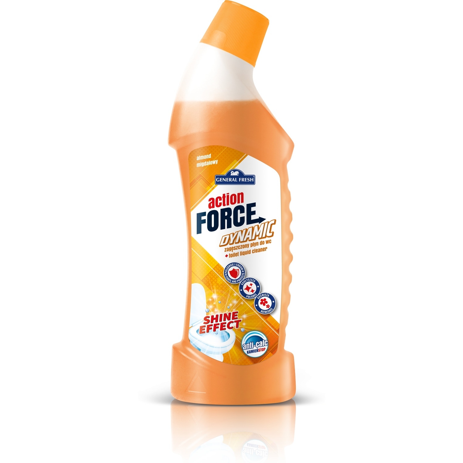 Płyn do WC 1000ml migdały zagęszczony ACTION FORCE GENERAL FRESH