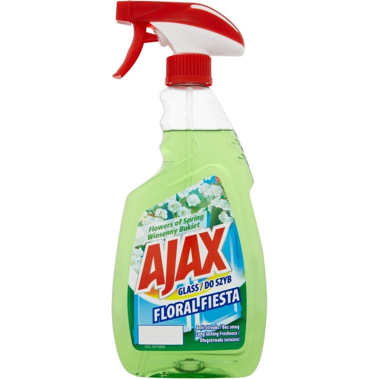 Płyn do mycia szyb AJAX 500ml Floral Fiesta ( zielony ) z rozpylaczem