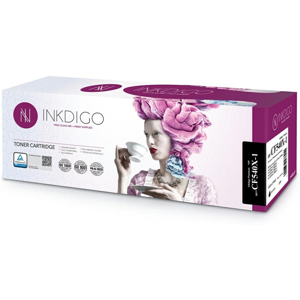 Toner INKDIGO (HP-CF540X-1) czarny 3200str zamiennik HP (203X/CF540X)
