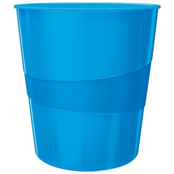 Kosz na śmieci 15L LEITZ WOW niebieski metalik 52781036