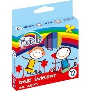 Kredki FIORELLO świecowe 12 kolorów 170-1383