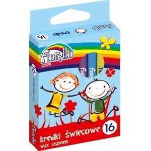 Kredki FIORELLO świecowe 16 kolorów 170-1385
