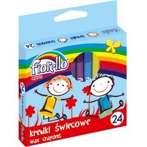 Kredki FIORELLO świecowe 24 kolorów 170-1386