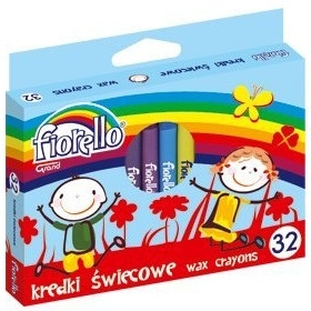 Kredki FIORELLO świecowe 32 kolorów 170-1387