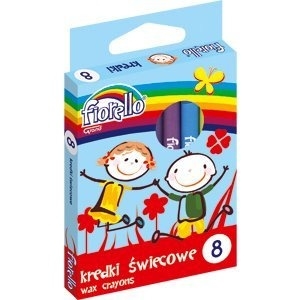 Kredki FIORELLO świecowe 8 kolorów 170-1382