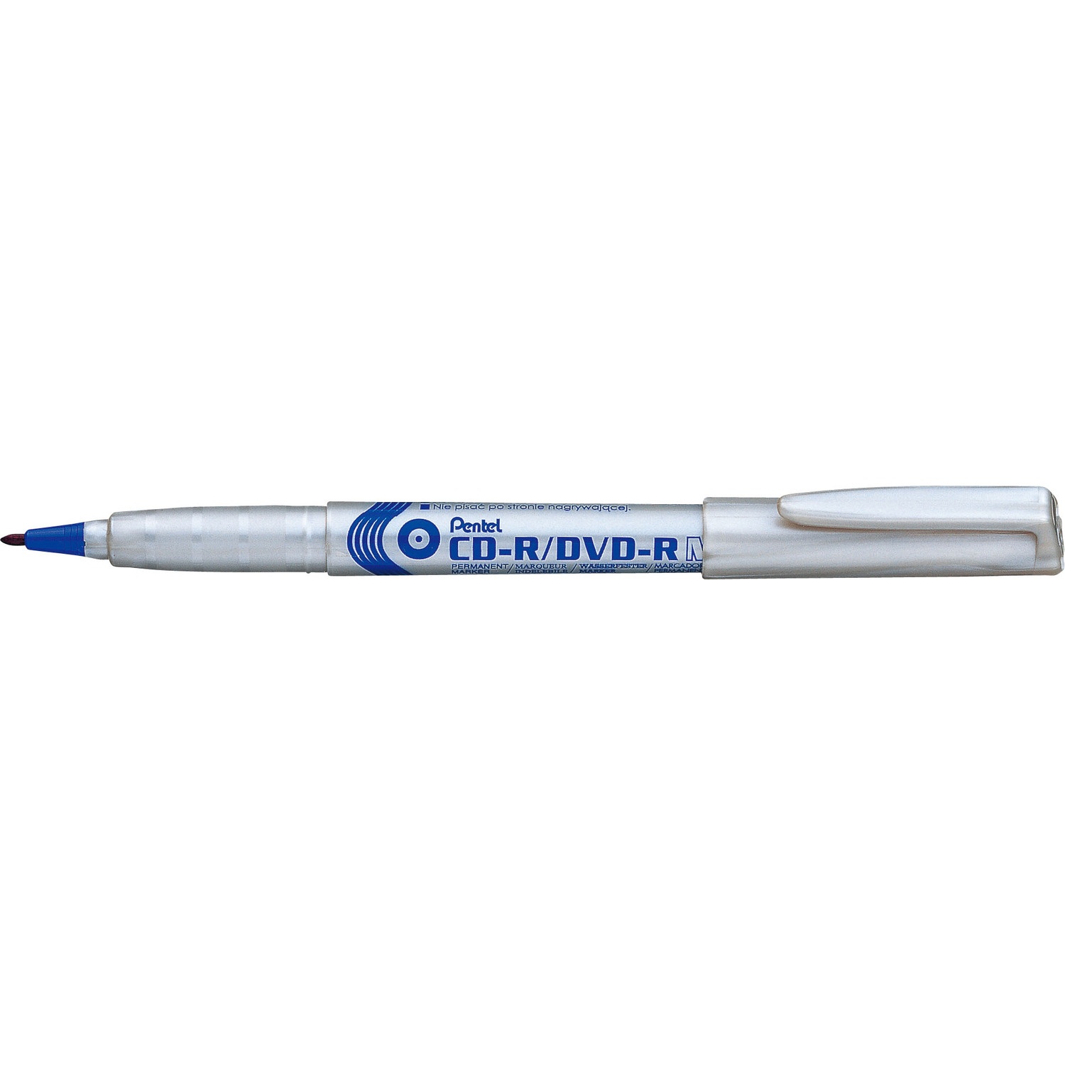 Marker do płyt CD NMS51 PENTEL niebieski końcówka 0.8mm