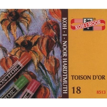 Kredki pastele suche 18 kolorów *8513 KOH I NOOR