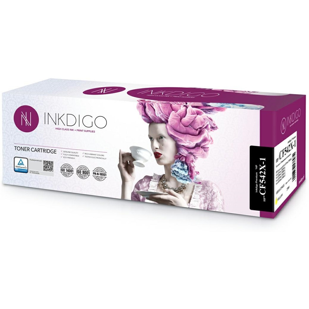 Toner INKDIGO (HP-CF542X-1) żółty 2500str zamiennik HP (203X/CF542X)