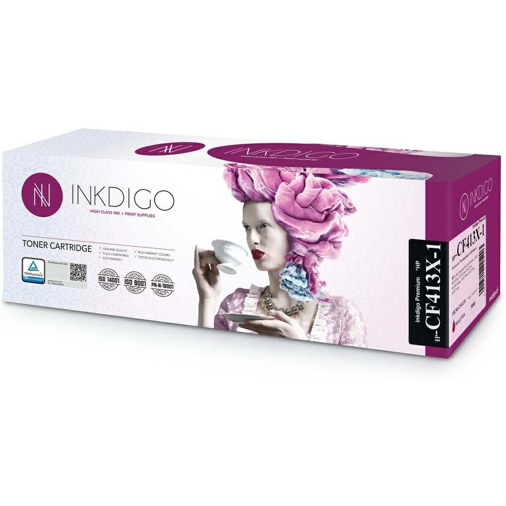 Toner INKDIGO (HP-CF413X-1) purpurowy 5000str zamiennik HP (410X/CF413X)