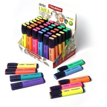 Zakreślacz klasyczny mix kolorów 10 kolorów HEYKKA 611509 ARGO