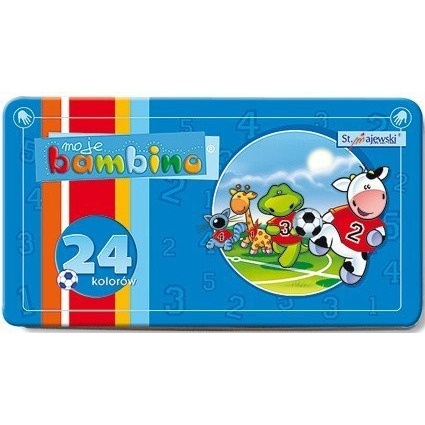 Kredki BAMBINO 24 kolory pud. metalowe
