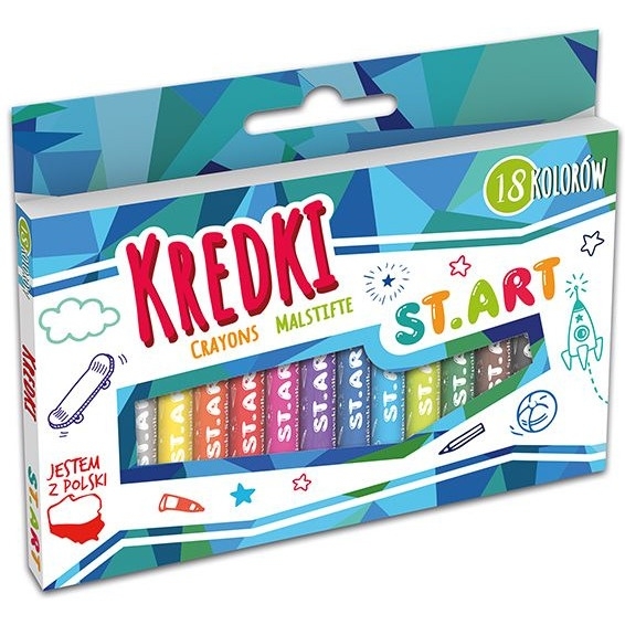 Kredki ST.ART 18 kolorów 3626 ST.MAJEWSKI
