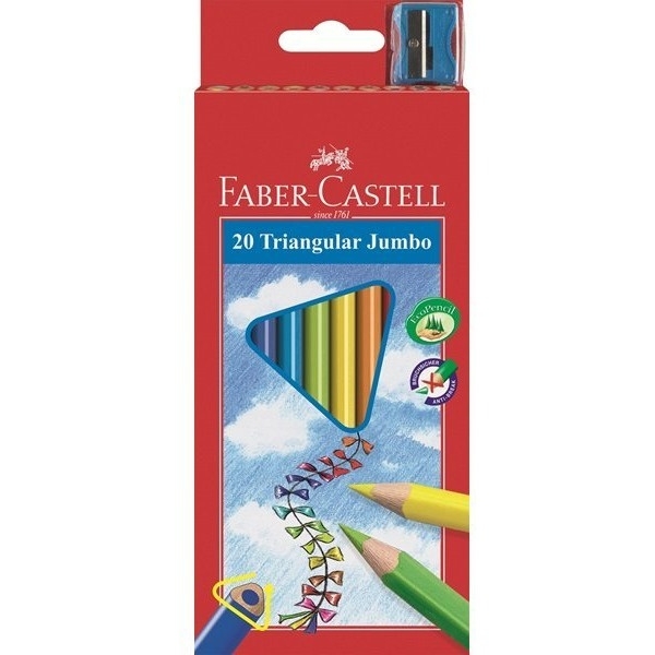 Kredki trójkątne 20kol. Junior Grip 116520 FC FABER-CASTELL