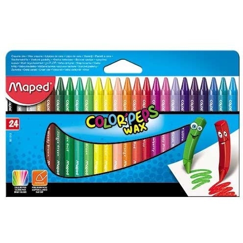Kredki COLORPEPS świecowe 24 kolorów 861013 MAPED