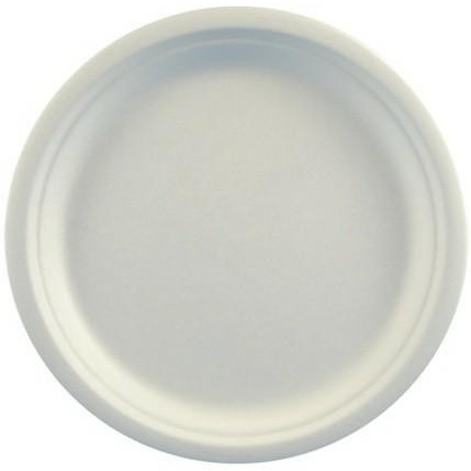 Talerz z trzciny cukrowej 23cm, biały(50szt)45190 100% biodegradowalny