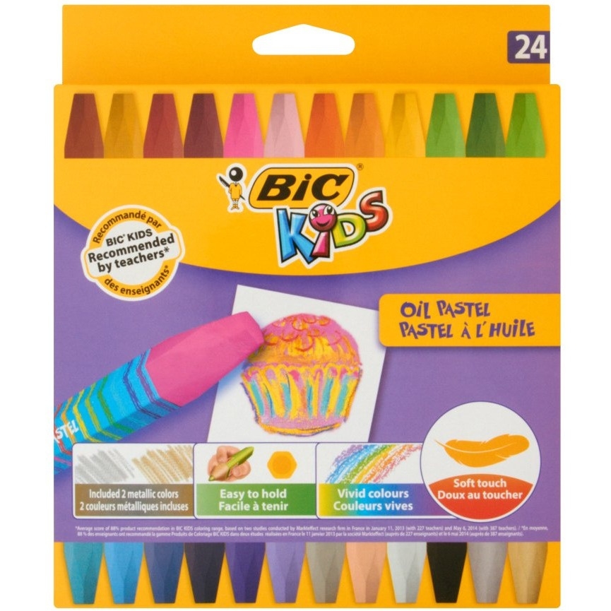 Kredki pastele olejowe 24kolory 926447 BIC