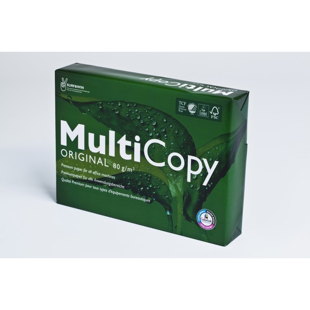 Papier xero A4 80g MULTICOPY Oryginal (5 ryz) klasa białości A
