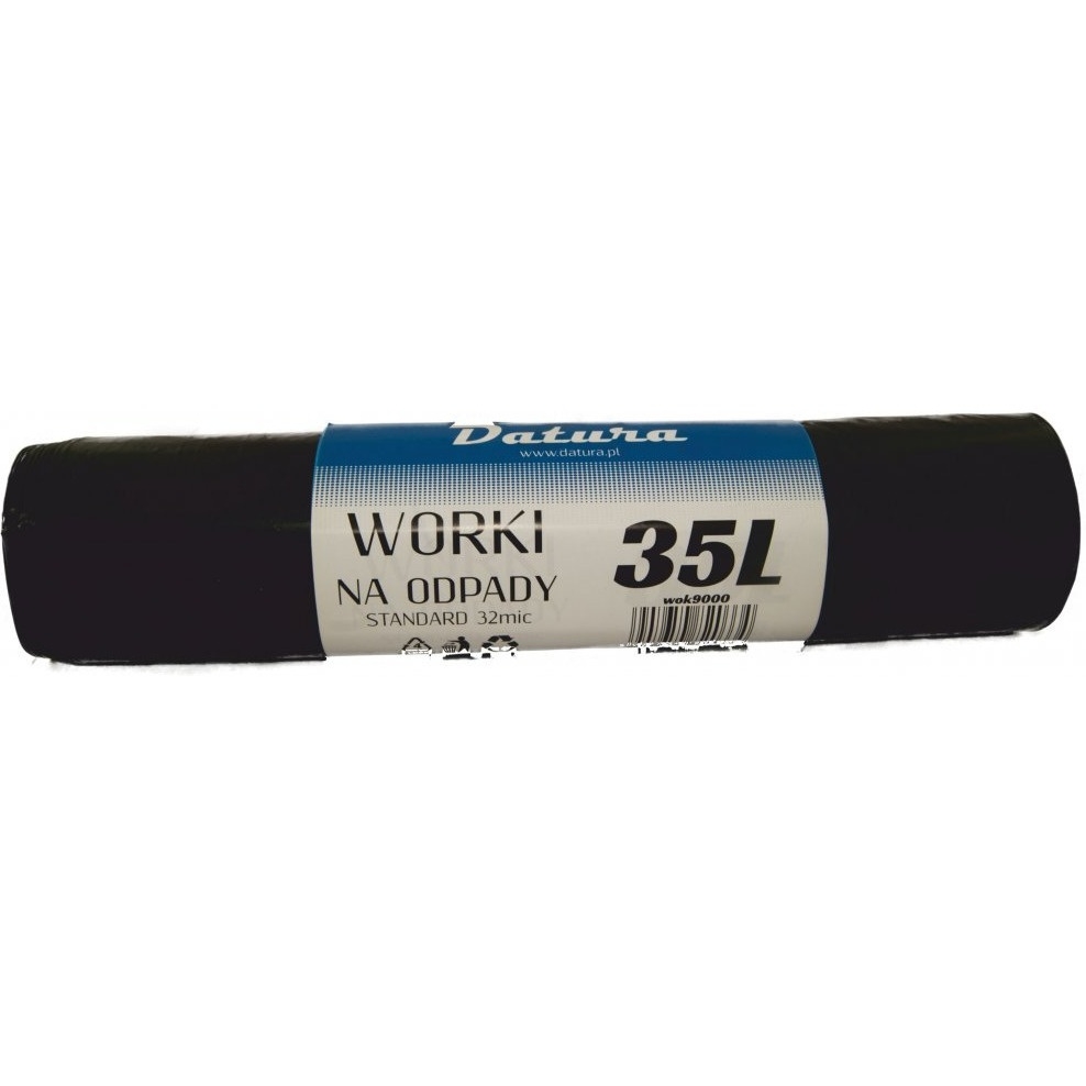 Worki na śmieci DATURA/NATUNA 35L standard (20szt) 32mic LDPE