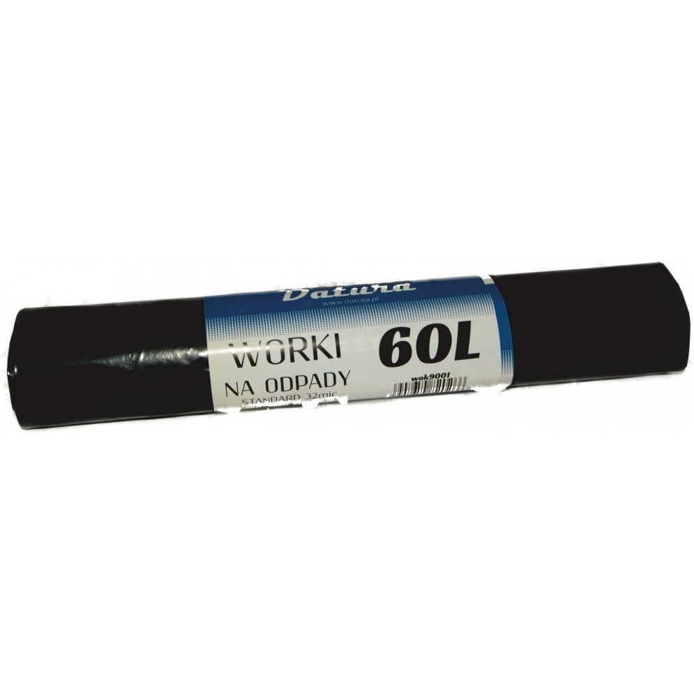 Worki na śmieci DATURA/NATUNA 60L standard (15szt) 32mic LDPE