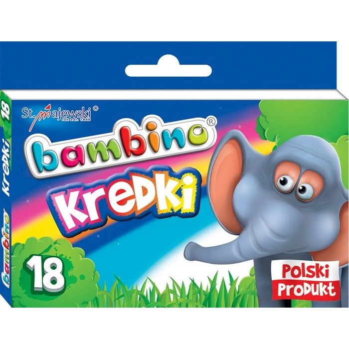 Kredki BAMBINO 18 kolorów opakowanie kartonowe