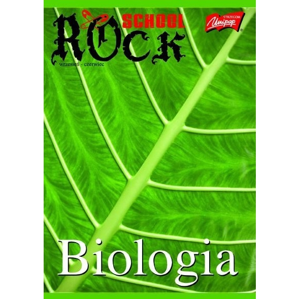 Zeszyt A5 60k kr. L BIOLOGIA laminowany kratka UNIPAP