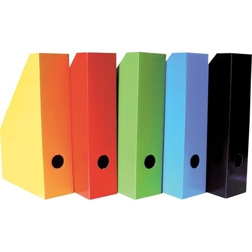 Pojemnik na czasopisma A4 7cm niebieski lakierowany H350000006 100552130 BANTEX