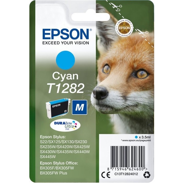 Tusz EPSON T1282 (C13T12824012) niebieski 175str/3,5ml S22/SX125/SX425W/BX305F