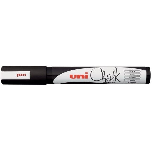 Marker z farbą kredową PWE-5M czarny UNI UNPWE5M/DCA