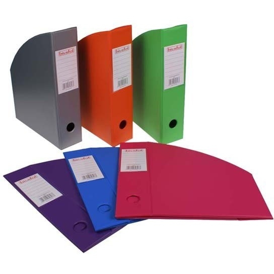 Pojemnik na czasopisma BIURFOL 7cm błękitny KSE-35-06