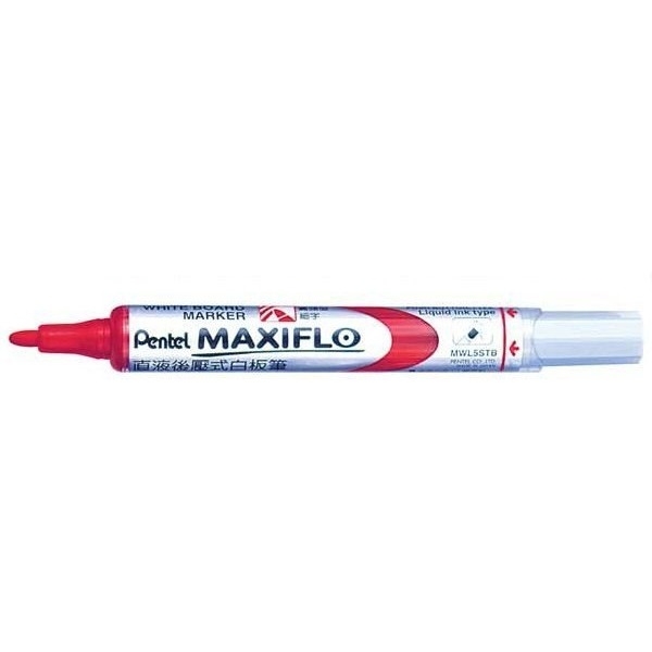 Marker suchościeralny czerwony MWL5MB PENTEL MAXIFLO(z tłoczkiem)