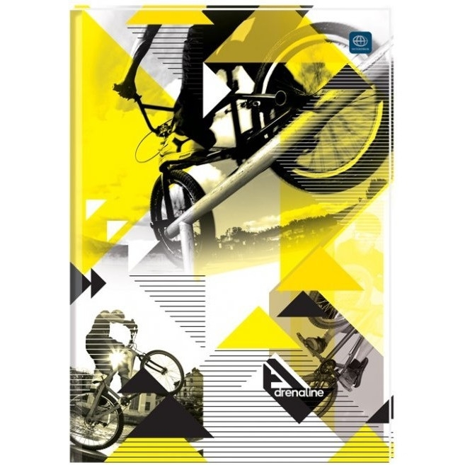 Brulion A5 96k kratka mix wzorów twarda oprawa INTERDRUK