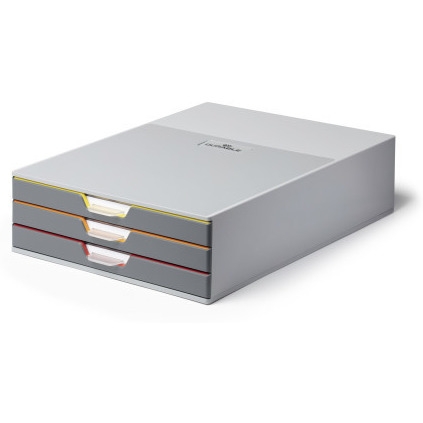 Pojemnik VARICOLOR z 3 kolorowymi szufladkami 7603-27 DURABLE