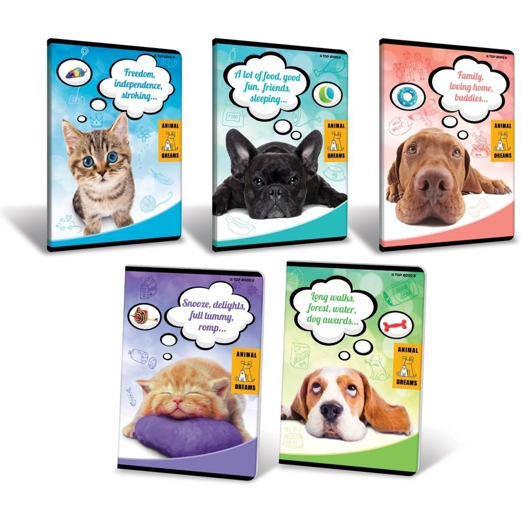 Zeszyt A5 32k 70g ANIMAL szyty linia LP2K TOP 400087995