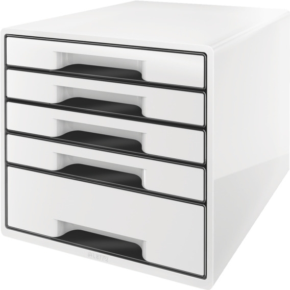 Pojemnik z 5 szufladami Leitz Black&White,bia ESSELTE 52530001