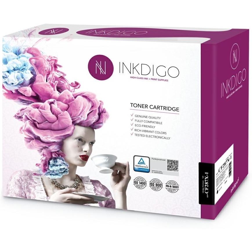 Toner INKDIGO (HP-CF287X-1) czarny 18000str zamiennik HP (87X/CF287X)