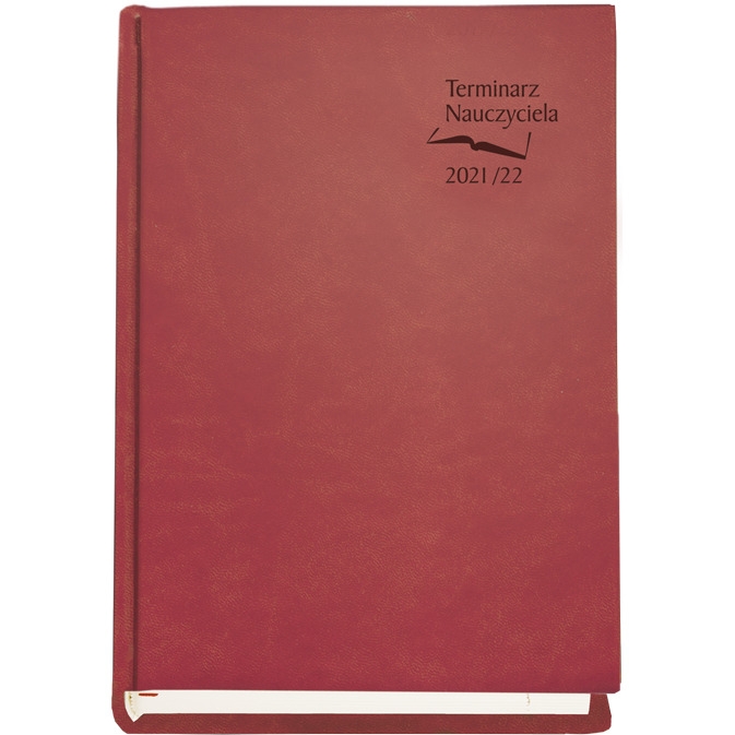 Terminarz NAUCZYCIELA 2021/2022 bordowy T-155V-B Michalczyk i Prokop