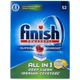 Tabletki do zmywarki 52 sztuki Lemon All in 1 FINISH