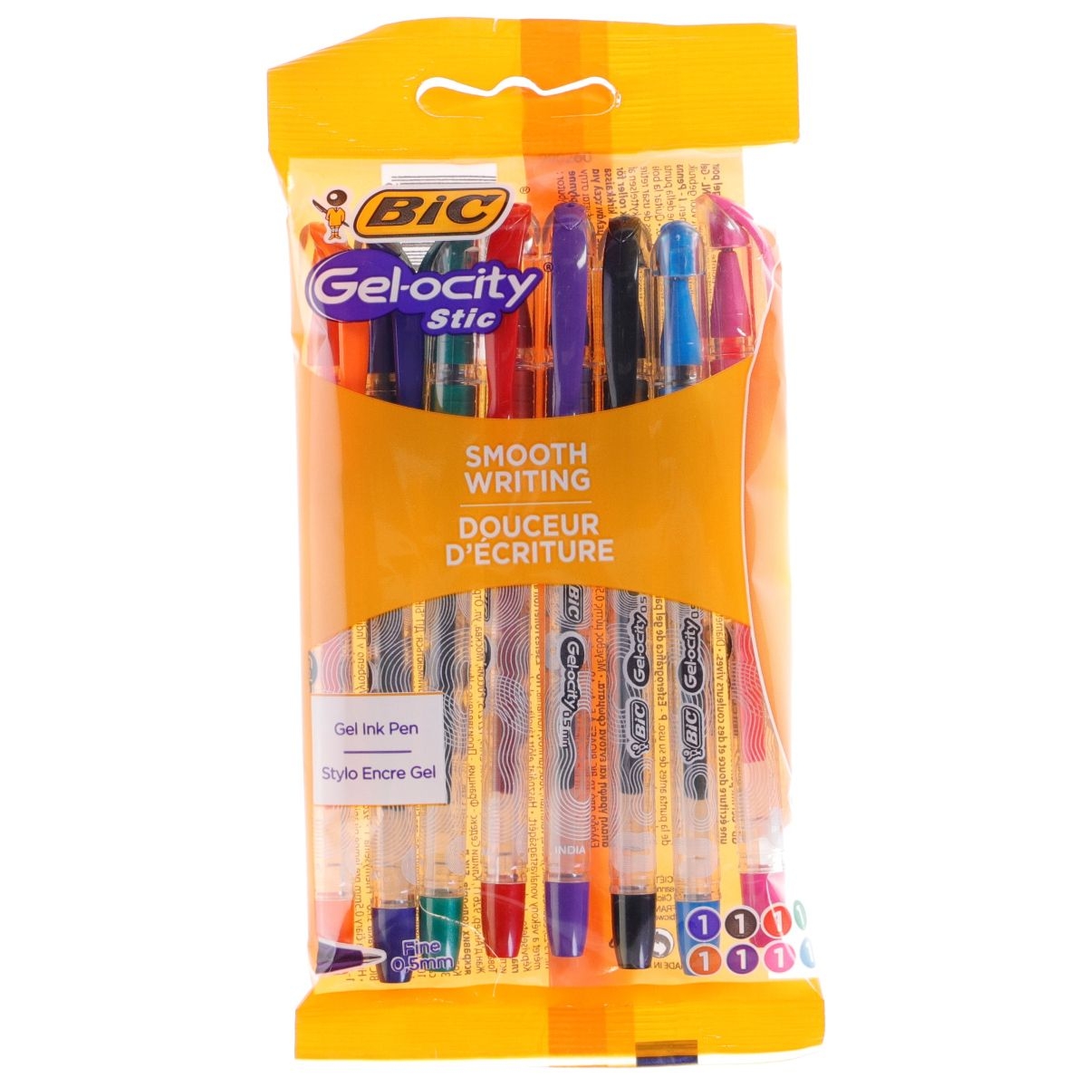 Pióro żelowe Gelocity STIC mix 8 kol 5AST PO8 992602 BIC