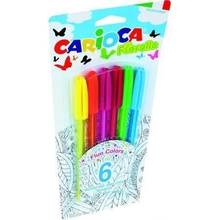 Długopis CORVINA/CARIOCA Fluo 6kol. 160-1407 FIORELLO 42774