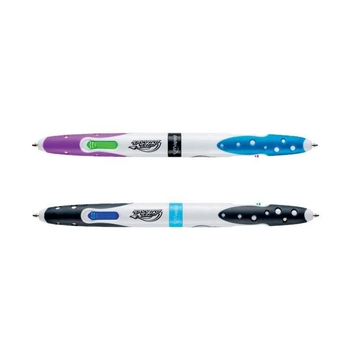 Długopis TWINTIP różowo- niebieski MAPED Y991050-1