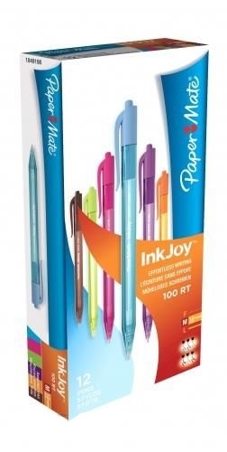 Długopisy INKJOY 100RT kolory FUN 12szt PAPER MATE S1849198