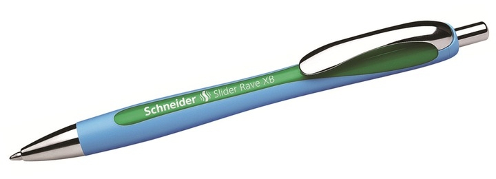 DŁUGOPIS AUTOMATYCZNY SCHNEIDER SLIDER RAVE, XB, ZIELONY SR132504
