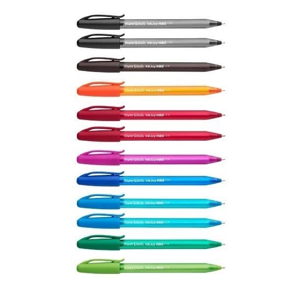 Długopisy INKJOY mini 100ST BAG 10+2 mix 1956640 PAPER MATE